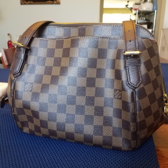 SOLD@!Auth. Louis Vuitton Dam. Ebene Belem MM Hand - Picture 14 of 14